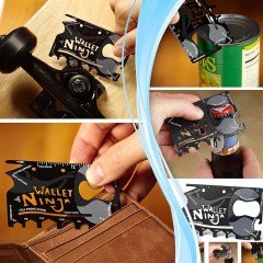 BUFFER® Ninja Wallet 18 in 1 Multi Tool Kit