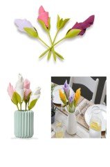 BUFFER® 6lı Lale Peçetelik Lale Şeklinde Peçeteler Oluşturma Aparatı