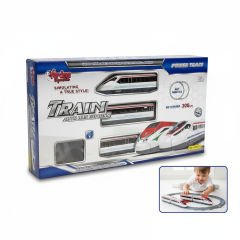 LE-2934A-11 Işıklı Oyuncak Tren Seti – 40 Parça, 308 cm Dayanıklı Raylı Hızlı Tren