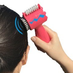 BUFFER® Usb + Pilli Beyin Kafa Rahatlatıcı Masaj Aleti Akupuntur Noktası Yoğurma 3 Fonksiyonlu