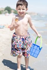 Batmayan Şort Erkek Bebek Çocuk Mayosu (10-15 Kg) Karışık Renk