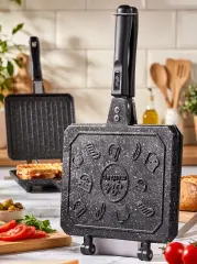 Taşhan Ocak Üstü Döküm Tost Makinesi Maksi Lüx Bakalit Saplı 26.5 x 20.5 cm