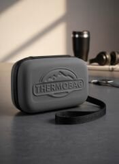 Gri İnsülin Hormon Taşıma Çantası, 25x15x10 cm, Neopren Dış Kaplama, İzotermik İç Yalıtım, 18 Saat