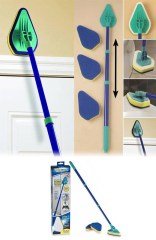 BUFFER® Clean Reach Teleskopik Banyo Mutfak Fayans Köşe Kenar Temizleyici Mop
