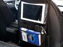 BUFFER® Araç Kotuk Arkası 2 Cepli Universal Telefon Tablet Tutucu Alet