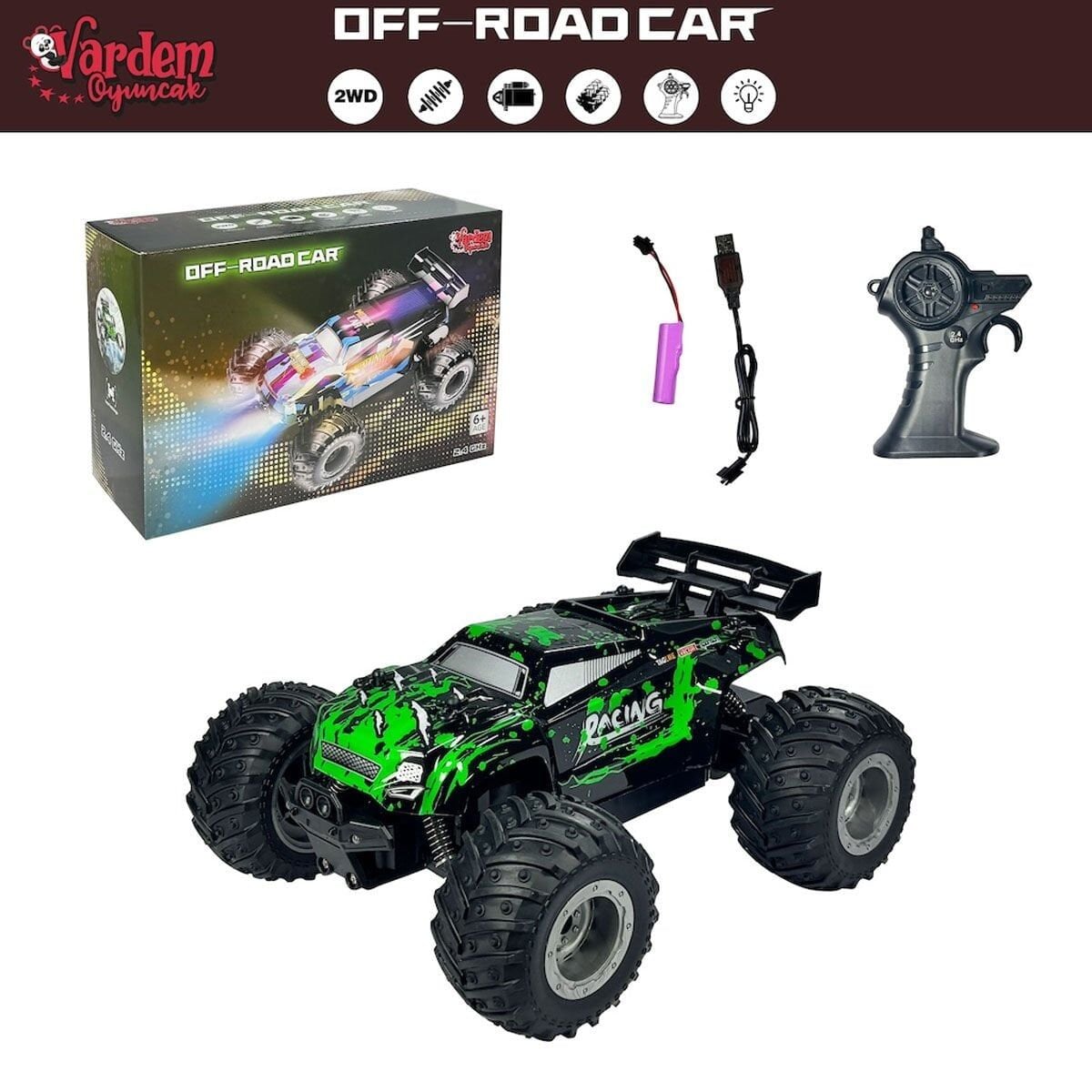 DS-1258A Uzaktan Kumandalı Full Fonksiyon 2.4G 1:18 Şarjlı High Off Road Araba