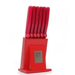 Sürbisa 61505 Mutfak Bıçak Seti - Kırmızı