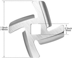 Korkmaz Pro Mix Stand Mikser Kıyma Makinesi Kesici Bıçağı 48mm Yedek Parça