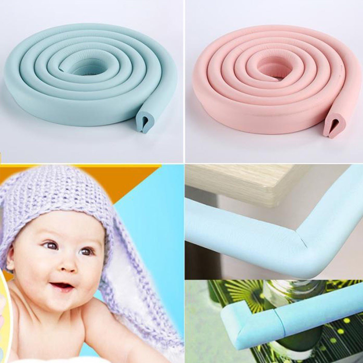 BUFFER® Masa Kenarı Çocuk Bebek Koruyucu Yastık Sünger