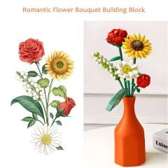 LZ1659 LOZ Eternal Flowers Serisi - ''Her Zaman Güneşe Doğru'' 568 Parça Yapım Seti