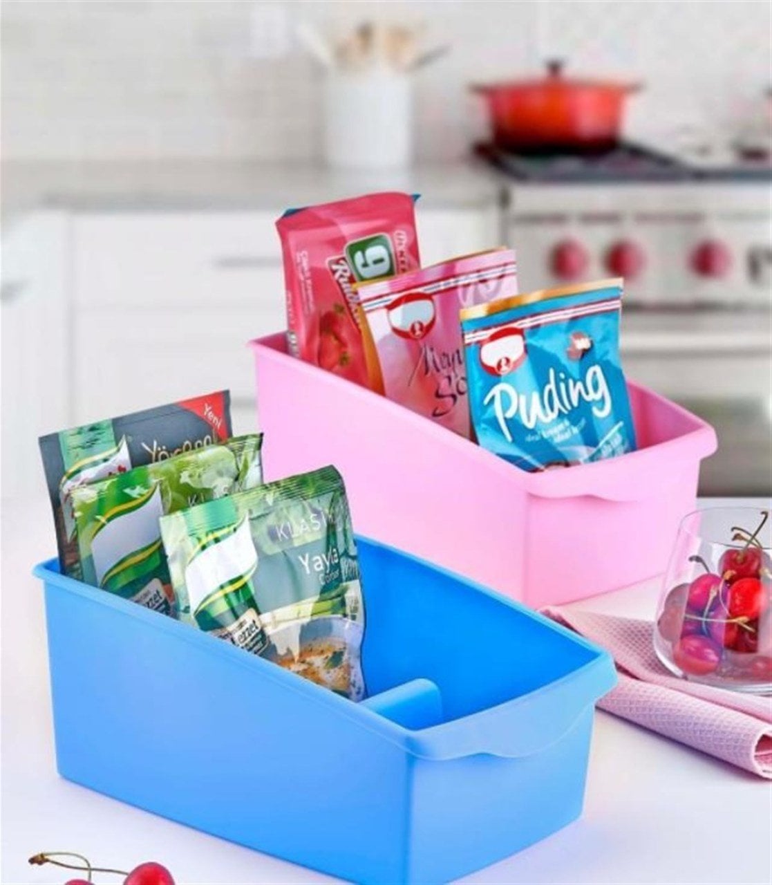 BUFFER® 3 Bölmeli Çok Amaçlı Plastik Mutfak Düzenleyici Pratik  Organizer