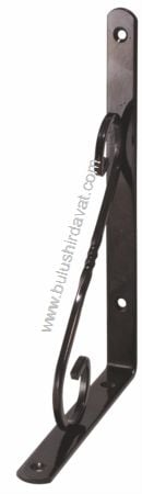 Bulmax 3'' Sıyah Ferforje Raf Altı Bmx-5912 (1 Adet Gönderilir)