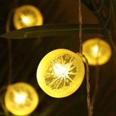BUFFER® 1,5 Metre 10lu Limon Dilimi Şeklinde Dekoratif Dolama Led Aydınlatma