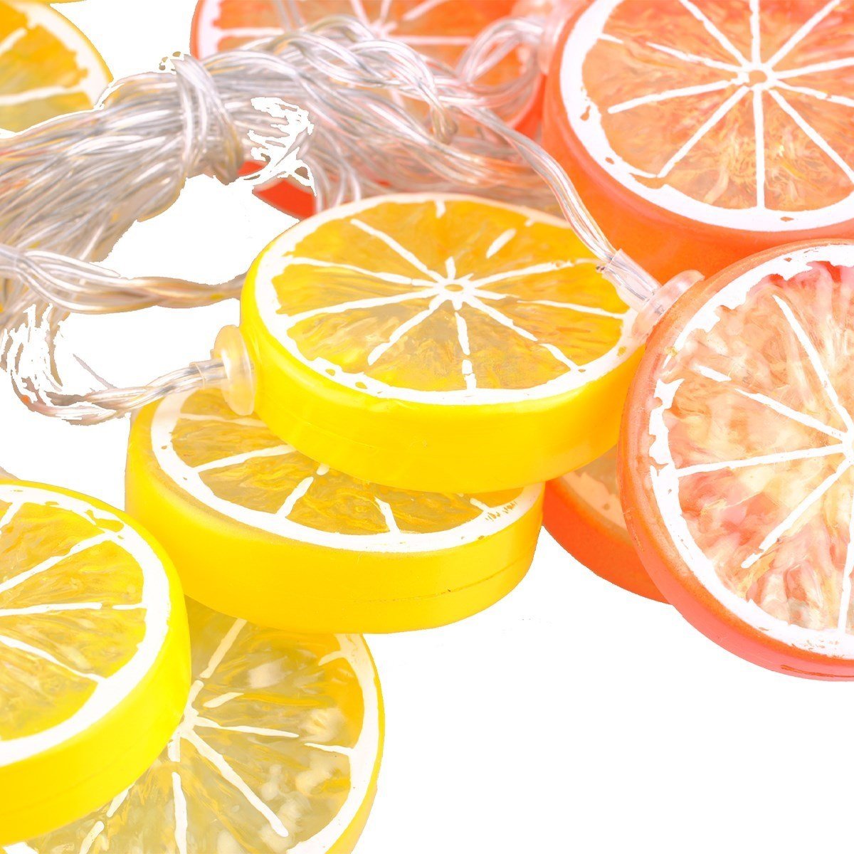BUFFER® 3 Metre 20li Limon Dilimi Şeklinde Dekoratif Dolama Led Lamba