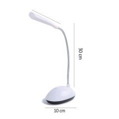 BUFFER® Kullanışlı Bükülebilir Pilli Led Masa Lambası Kitap Okuma Işığı