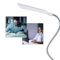 BUFFER® Kullanışlı Bükülebilir Pilli Led Masa Lambası Kitap Okuma Işığı