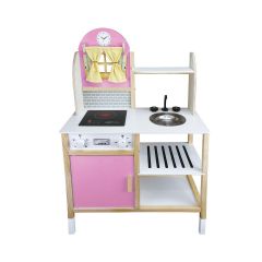 T1012 AHŞAP MUTFAK PEMBE LEDSİZ