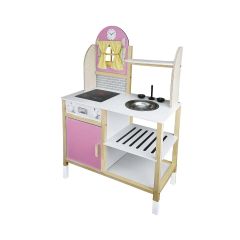 T1012 AHŞAP MUTFAK PEMBE LEDSİZ