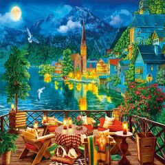 20821 PUZZLE 1000 Evening by the Lake in Hallstatt