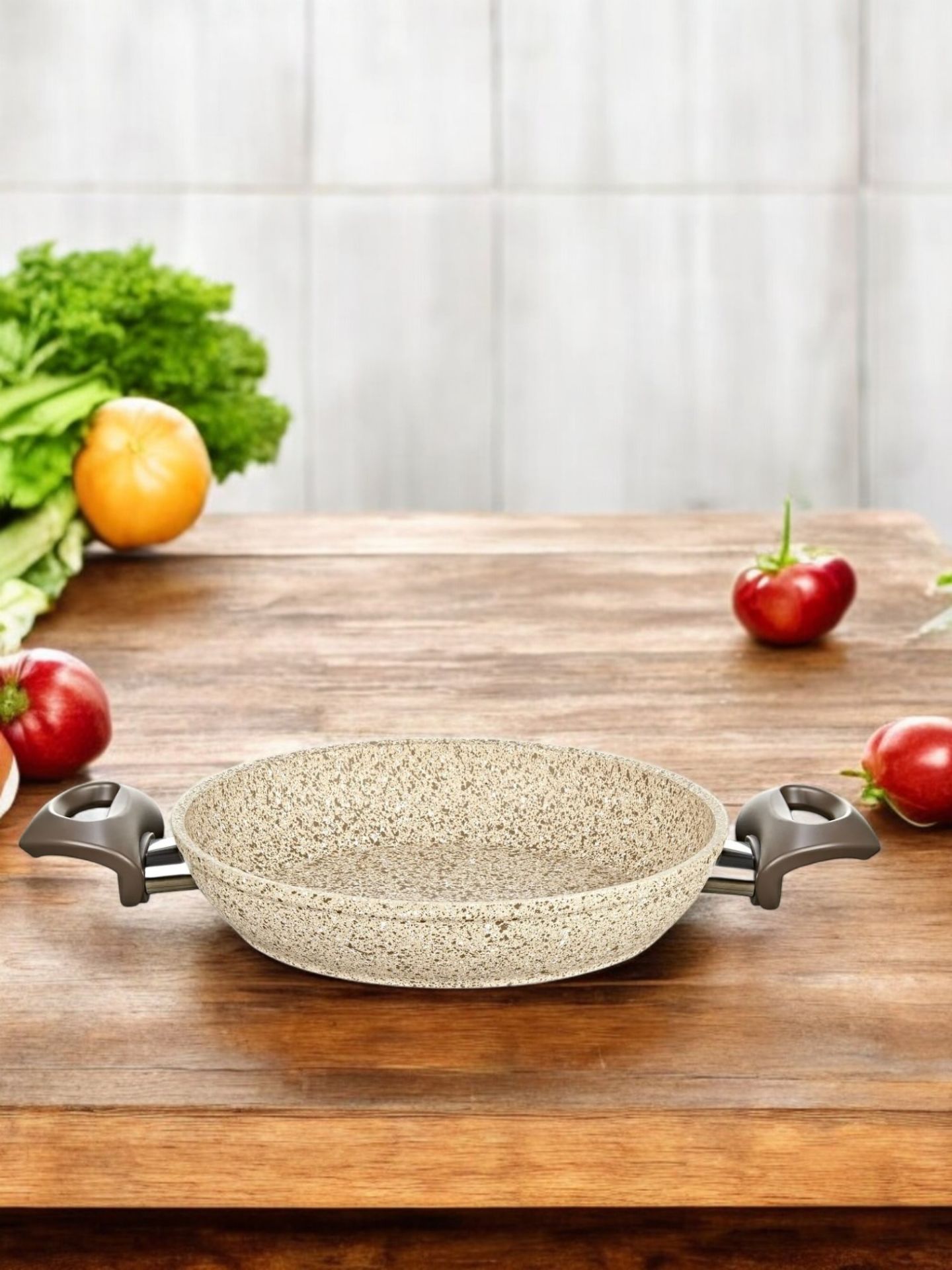 Falez Creamy Granit Tava Sahan 18 cm