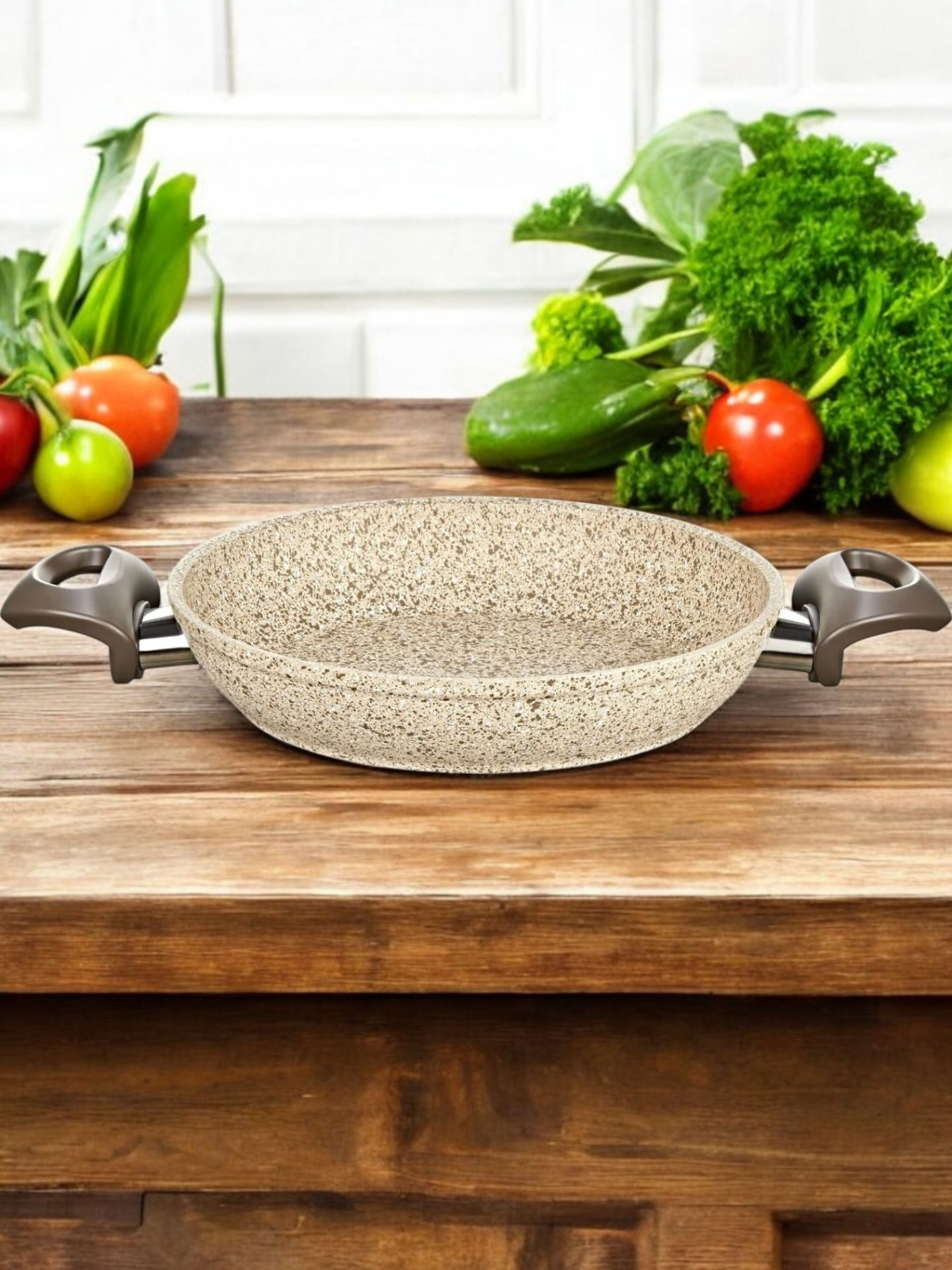 Falez Creamy Granit Tava Sahan 20 cm
