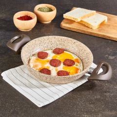 Falez Creamy Granit Tava Sahan 22 cm