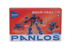 P626006-KARMA DÖNÜŞEN ROBOTLAR BLOCK OYUNCAK-KIRMIZI