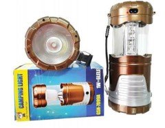 BUFFER® USB ve Solar Şarj Edilebilir Kamp Feneri Kamp Işık 12 LED Lamba