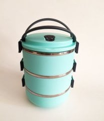 Freshbox 3 Katlı Sızdırmaz Vakumlu Yemek Termosu Sefer Tası