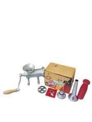 Paslanmaz Bıçaklı 12 lik Kıyma Makinesi Manuel (Tokmak,İçli Köfte,Sucuk Hunisi,Kuşbaşı Et Aynası)