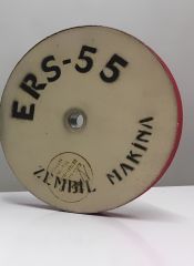ERS-55 Koyun Yünü Keçe Disk 250x40 mm + Seramik Şerit Zımpara | Bıçak Bileme Makinesi Yedek Parçası