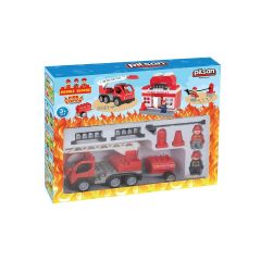 03 610 Double Blocks İtfaiye Seti -Pilsan Oyuncak