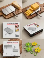Kalıp Peynir Dilimleme Aparatı Giyotin Kesici Tel 13x21 cm