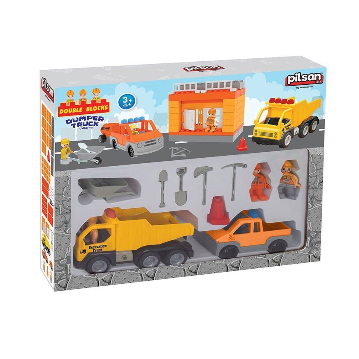 Pilsan Oyuncak 03 612 Double Blocks İnşaat Seti