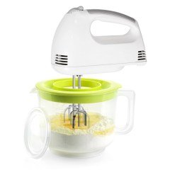 BUFFER® Özel Koruma Kapaklı Sıçratmayan Mikser Çırpma Karıştırma Kabı (2lt)