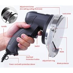 F.Zehr Elektrikli Döner Kesme Makinesi Taco Blenderi 10 cm Kablolu Shawarma Kesici