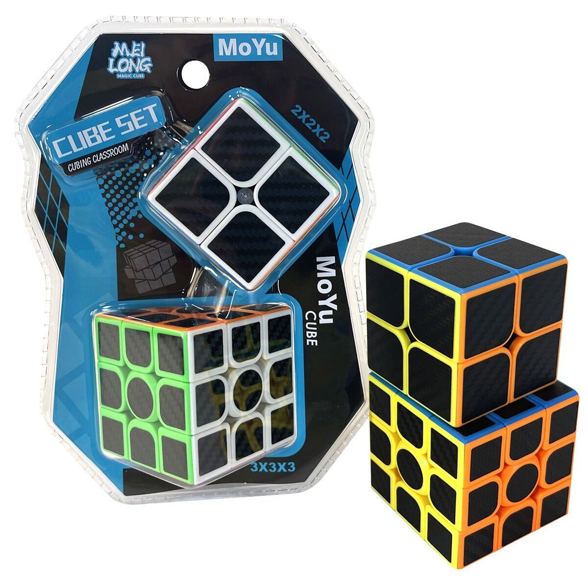 MF9323 MOYU 3X3 2X2 FİBER KARBON KÜP SET