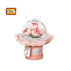 LZ-1298 LOZ LEDLİ PEMBE GÜL BUKETİ 285 PARÇA BLOCK OYUNCAK