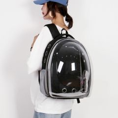 BUFFER® Şeffaf Astronot Kapsül Kedi Köpek Seyahat Yolculuk Fermuarlı Hava Alan Taşınabilir Sırt Çant