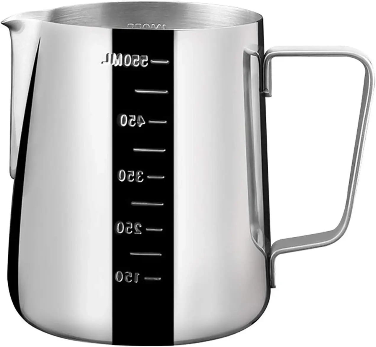 İçi Ölçekli Çelik Süt Karafı 550 ML & Buhar Potu - Profesyonel Pitcher