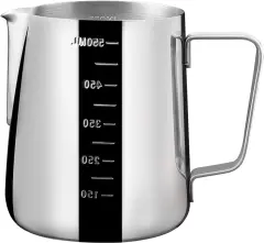 İçi Ölçekli Çelik Süt Karafı 550 ML & Buhar Potu - Profesyonel Pitcher