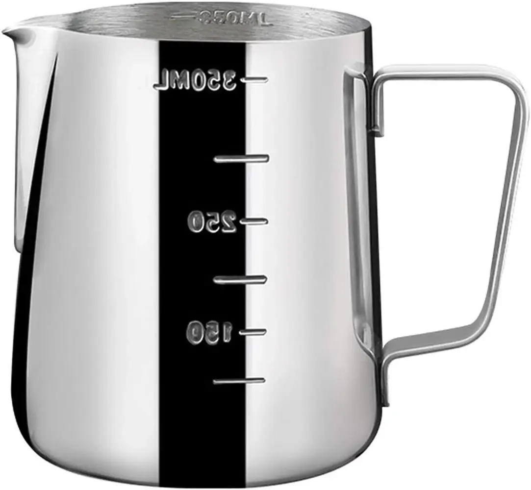 İçi Ölçekli Çelik Süt Karafı 350 ML & Buhar Potu - Profesyonel Pitcher