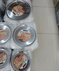 Abant Pizza Tepsi Tava Seti Delikli 28/32/36 cm Paslanmaz Çelik