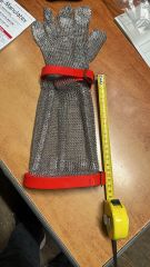 F.Zehr Kasap Çelik Örgü Eldiven Dirseğe Kadar 19 cm Large