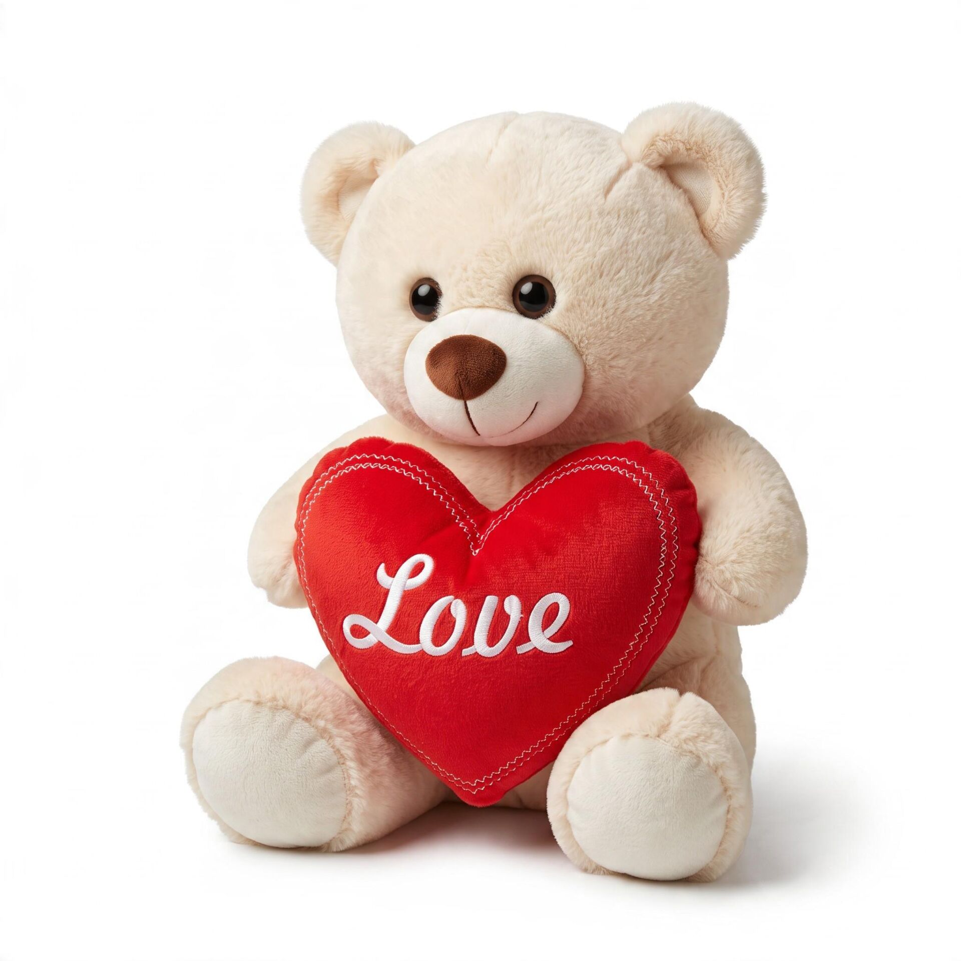 04031 Love Tasarımlı 45 cm Kalpli Ayıcık Peluş Oyuncak