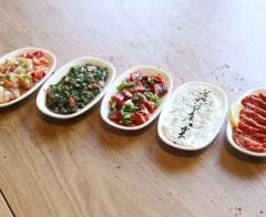 12'li Kırılmaz Hijyenik Meze ve Çerez Tabağı ThermoPlus 417 Kare Kayık 17x12 cm