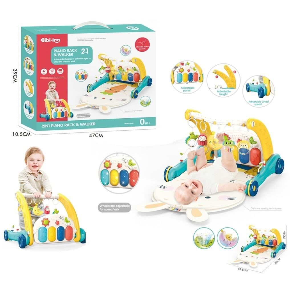 BIB-6015 PİYANO.2IN1 BEBEL YÜRÜT- TVŞ DES.HALI-VRD