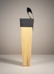 Masif Kütüklük, Kasap Ahşap Bıçak Kütüklüğü Bel Tipi, Kurban Bıçağı Koruma Kabı 4 Gözlü