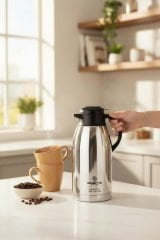 Remetta Çelik Çay Termosu 3 Litre Çift Katlı Yalıtım 304 Paslanmaz