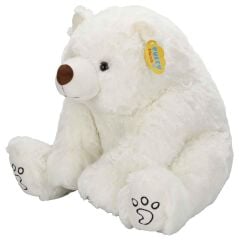 Sunman Beyaz 48 cm Peluş Kutup Ayısı - Yumuşacık Uyku Arkadaşı